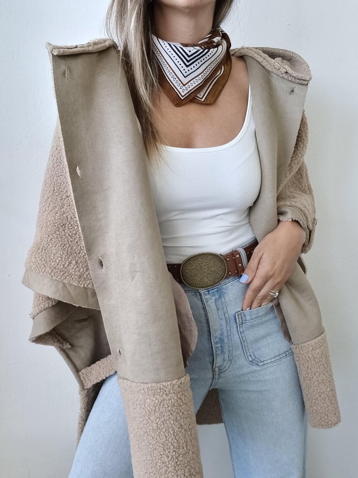 Poncho Teddy Moccha