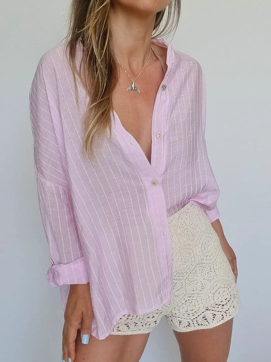 Blusa Gasa Rosa